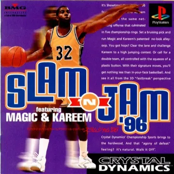 Magic Johnson to Kareem Abdul-Jabbar no Slam n Jam 96 (JP) box cover front